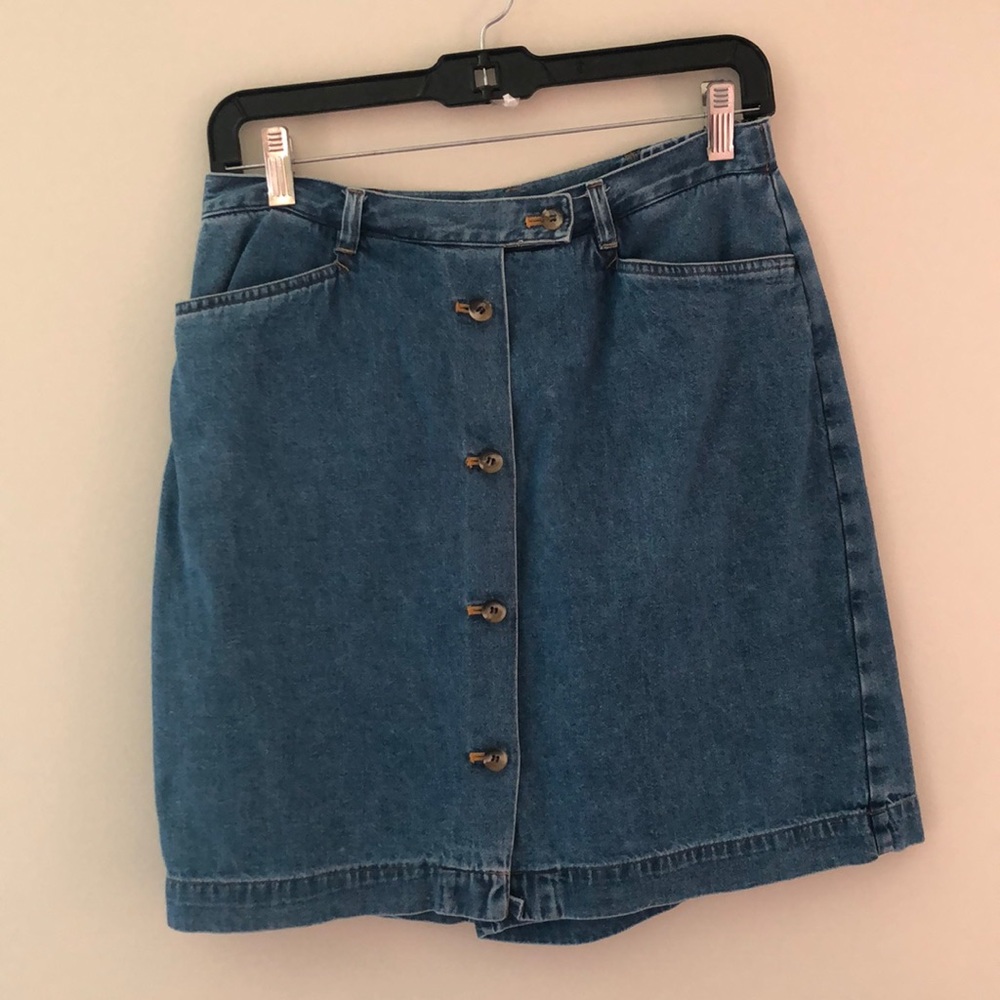 Jones New York Blue Denim Skirt